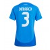 Maillot de foot Italie Federico Dimarco #3 Domicile vêtements Femmes Europe 2024 Manches Courtes